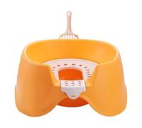 Cat Litter Box - Kitten Litter Pan - High Sided Poop Box Open Top Toilet Pet Supplies for Small Apartment Rabbits Home Large Cats Store Indoor Shelter