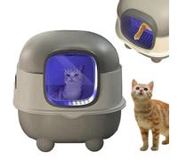 Cat Litter Box | Large Capacity Open Design with UV Lamp - Automatic Cleaning Litter Box | For Small Medium and Large Kittens Suitable for Apartment Balcony and Balcony