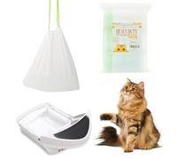 Cat Litter Box Liner for Litter Box 4 and 3,Drawstring Litter Robot Bags,Strong and Thicker Litter Robot Waste Drawer Liners