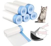 Cat litter Box Liners 100 Count Waste Drawer Liners Compatible with Litter-Robot 3/4 Thick Waste Drawer Liners Bags 9-11 Gallons(Cute)