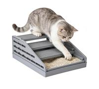 Cat Litter Box Mat, Non Slip Adjustable Wide Grid, Detachable Pet Steps for Cats, for Pet Enrichment Play Home Apartment Living Room Bedroom Bathroom Balcony Cage Travel