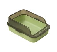 Cat Litter Box - Open Litter Box, Cat Pan, Easy To Clean Toilet, Litterr Open Trays, Odor Control Cats Pan, Leak Proof High Sided Litters | For Home, Indoor Outdoor Use Pets, Kittens A
