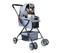 Cat Litter Box Portable Folding Pet Cart, Dog Cat, Separate Out of The Cage Small Car(A)