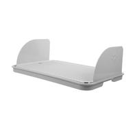 Cat Litter Box Ramp with Removable Baffle, Gentle Slope, Plastic | Textured Nonslip Surface, Tool Free Installation, Universal Fit, 40x27.5cm