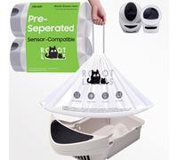 Cat Litter Box Robot 4 and 3 Waste Bags, 40 Pack Automatic Litter Box Bags, Thick Heavy Duty Cat Litter Box Liner Bags 25.2 X 15.7 IN