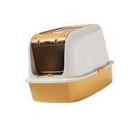 ＡＷＨＡＯ Cat Litter Box, Sand Box, Large Enclosed, for Small And Medium-sized Animals (kittens, Rabbits, Etc.), Yellow