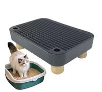 Cat Litter Box Step - Senior Cat Stair,Driveway Filter Function | Anti-Tracking Waste Bin for Indoor, Outdoor, Home, Apartment, Living Room, Veterinary Dormitory, Entrance, Cleaning Help