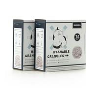 Cat Litter Box Washable Granules Refills. Compatible to Cat Genie Refills. Great for cat Toilet Training kit. Compostable and Flushable. 7.2lbs Package