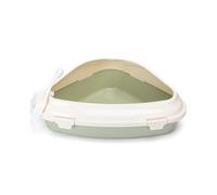 Cat litter box with shovel, compact design, easy cleaning, durable material, ideal for maintaining hygiene and comfort of your pet.