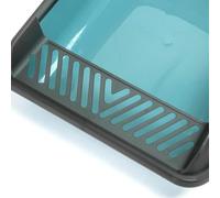 Cat litter box with shovel, high resistance design, easy cleaning, ideal for maintaining the hygiene and comfort of the cat.