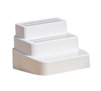 Cat Litter Box with Steps And Stylish Accessories. Versatile, Ideal for Senior Cats. Easy to Clean. Lightweight And Disassembles, 3 Tier