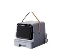 Cat Litter BoxCat Litter Tray Enclosed Cat Litter Box, Cat Potty with Front Door, Pull-Out Drawer Type, Cat Toilet with Lid, Easy Cleaning and Anti-Splashing Cat Litter Tray with Plastic Scoop Pet Toi