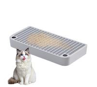 Cat Litter Boxes, Litter Trapper with Filter, Kitten Toilet, Double Layered, Non-Slip Pedal Design, Waterproof and Easy to Clean 32x16x4cm for Cat Guinea Pig Bunny Ferret Hamster Hedgehog