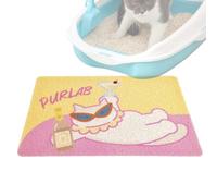 Cat Litter Collection Mat, Non-Slip, Cute, Reusable, Cat Mat for Under the Cat Litter Tray, for Kittens and Animals from Small to Large Breeds for Kitchen, Bathroom, Home, Entrance