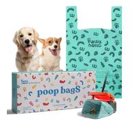 Cat Litter Disposal Bags and Dog Poop Bags with Handle, 100 Counts Large Size, Lavender Scented,Corn Starch Blend Extra Thick and Guaranteed Leak Proof Poop bags for Kitty and Doggy