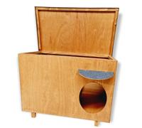 Cat Litter House For Outdoor Use With Tray