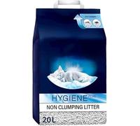 CAT LITTER Hygiene Plus Natural Cat Litter - 20L, Non-Clumping, Odour Control, For All Life Stages