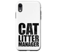 Cat Litter Manager Funny Cat Owner Pet Cleaning Joke Case for iPhone XR