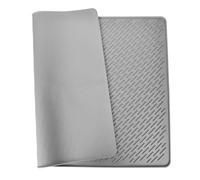 Cat Litter Mat, 70 x 50 cm Silicone Cat Litter Mat, Non-Slip, Easy to Clean, Waterproof and Urine Proof Cat Litter Mat, Grey
