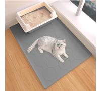 Cat Litter Mat 71 x 56 cm,Soft Silicone Material, Easy Clean Waterproof No Slip Litter Tray Mat, Durable Cat Mat For Indoor,Garden