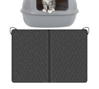 Cat Litter Mat - Cat Litter Collection Mat 24 x17inches - Scratch-Resistant Waterproof Pads for Indoor Corner Feeding Food Water Floor Cover