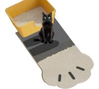 Cat Litter Mat Rug with Non-Slip Bottom,Large Litter Trapping Mat for Litters Scatter Control,Pets Feeding Pad Rug,Waterproof Easy Cleaning (Grey,40x60cm)