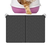 Cat Litter Mats | 24 x17inches Cat Box Mat | Waterproof Scratch-Resistant Pads with Tray Cover for Indoor Pet Food Water Corner