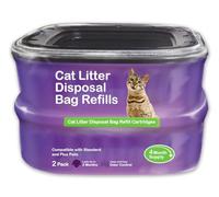 Cat Litter Pail Refill Bags. Fully Compatible with Litter Genie and Pet Genie Odor Control Systems. 2 Pack
