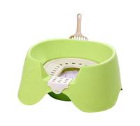 Cat Litter Pan -Cat Litter Box | Kitten Litter Pan | High Sided Poop Box Open Top Toilet Pet Supplies For Small Apartment Rabbits Home Large Cats Store AND Indoor Shelter