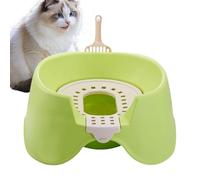 Cat Litter Pan | Litter Pan Tray - Open Top High Sided Poop Box Toilet for Kittens Large Cats Rabbits Home Small Apartment Store Shelter