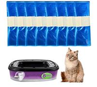 Cat Litter Refills Bag, Litter Refills Bag Compatible with Your Standard and Plus Genie Litter Disposal Refill Cartridge, Generic Litter Refills Bag,Original Refill Cartridge is Not Included (8 Pack)