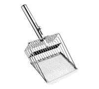 Cat Litter Scoop - 27.5x13cm, Metal Sifting Tray, Durable Shovel Cleaner | Ergonomic Odor Control Tool Uses Kitten Pet Home Indoor Hygiene