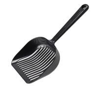 Cat Litter Scoop - Durable Metal Poop Sifter, Deep Scoop with Non-Stick Coating Large Kitty Waste Scooper, Ergonomic Handle, High Performance Cat Waste Scoop for Clumping and Not