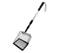Cat Litter Scoop - Extendable Cat Litter Scoop with Long Handle | Chicken Coop Scoop for Sand, Poop Strainer with Long Handle for Grooming Older Pets in the Household and Small Space