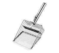 Cat Litter Scoop - Fast Sieve with Wooden Handle | Sieve the Scooper with Ergonomic Handle | Handy Sand Sieve Cleaning Tool | Heavy Duty Non Stick Sieve for