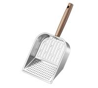 Cat Litter Scoop, Kitten Poop Scoop with Wooden Handle, Deep Litter Scoop, Seven Deep Scoops with Comfortable Handle for Home, Living Room, Vet, Indoor and Outdoor, Home, Sleep