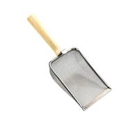 Cat Litter Scoop, Large Stainless Steel Sifter with Wooden Long Handle,Kitty Deep Shovel Pooper Scooper,Poop Sifting, Kitten Lifter for Pellet Box