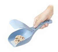 Cat Litter Scoop, Lightweight Design Cat Litter Scoop with Lid Fine Mesh Multipurpose Pet Cleaning Tool with Ergonomic Handle Pet Kitty Scooper (Blue)