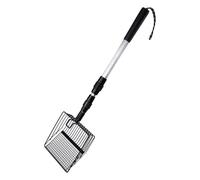 Cat Litter Scoop Long Handle - Heavy Duty Sieve Cushion Scooper for Multi-Cat Homes | Detachable Fine Mesh Scoop for Chicken Waste, Small Animal Feces, No