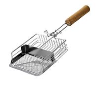 Cat Litter Scoop, Scoop for Cat Litter Tray, Ergonomic Metal Scoop with Wooden Handle and Hook for Kittens and Dogs in the Home