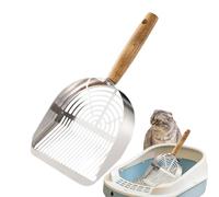 Cat Litter Scoop - Stainless Steel Dog Poop Scoop, Long Ergonomic Handle, Heavy Duty Sieving Tool, Durable Hygiene Accessory | Wonderful Pet Accessory