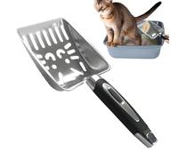 Cat Litter Scoop, Stainless Steel Sifter Shovel Cleaning Tool Poop Scooper For Cat Litter Box Kitten Pet Chicken Coop Indoor Outdoor Use, Heavy Duty Pet Cleaning Accessory Category