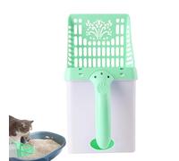 Cat Litter Scooper With Holder,Portable Large Capacity Cat Box Scooper - Pet Accessories For Outdoor Travel Kitten Puppy Bunny Small Animal Apartment House