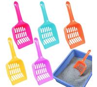 Cat Litter Shovel, 20x9x2.5cm Labor-Saving Ergonomic Box Scoop Sifting, 7.87x3.54x0.98 Inch Pet Accessories, Kitten Pooper Sifter for Efficient Cleaning, 21g Lightweight PP Material, Home, 1pc