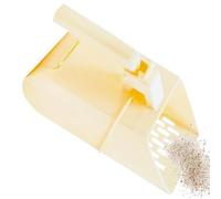 Cat Litter Shovel, Non-Stick Scoop, 8.66x4.33x3.15 Inches Heavy Duty Poop Tool, Deep Cleaning Scoop, Ergonomic Handle, Sand Bag Included, Perfect for Reptile Tanks and Dog Waste Cleanup