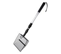 Cat Litter Sifter Scoop Long Handle - Detachable Poop Shovel, Easy Sifting Tool | Large Pet Sifter For Outside Use, Deep Shovel For Big Clumps, Durable Construction, Comfortable Grip,