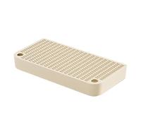 Cat Litter Step - Double Layer Trapper Filter, PP Tray 12.6x6.3x1.57 Inch, Washable Toilet Ramp for Kittens, Waterproof Foot Stool | Indoor Mat for the s