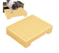 Cat Litter Step - Non-Slip Easy-Clean Stand,Detachable Cat Litter Box Ramp,for Kitten Small Medium Senior Apartment Training Balcony Patio RV