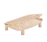 Cat Litter Step PP Elevated Cat Double Layer Litter Catcher 46x30x9cm Easy To Clean Kitten Pedal Step Easy To Clean Removable Litterbox Collection Stairs For Living Room Study Balcony Dorm Apartment