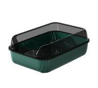 Cat Litter Tray, Cat Litter Box Open Top, Large Cat Litter Box With Scatter Shield, Open Top Pet Toilet Sturdy Easy To Clean Open Air Kitty Litter Pan, High Sided Cat Poop Box For Small & Large Cats